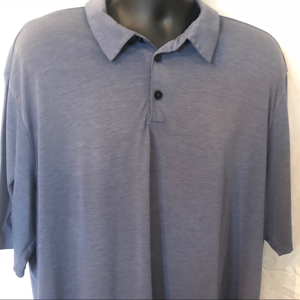 ⬇️ Men’s Adidas ClimaLite Golf Polo 2XL in Grey